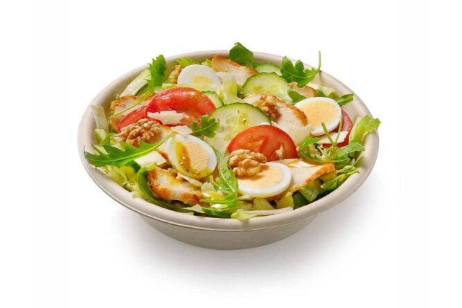 Salade gerookte kip