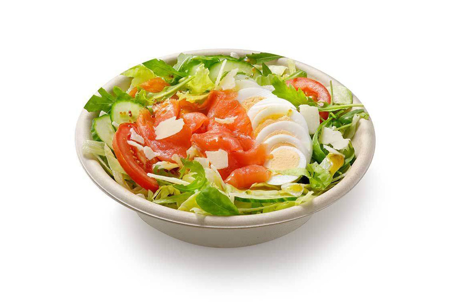 Salade gerookte zalm