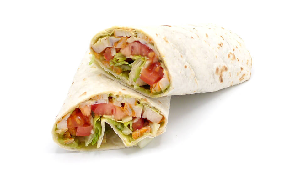 Wrap gebraden kip