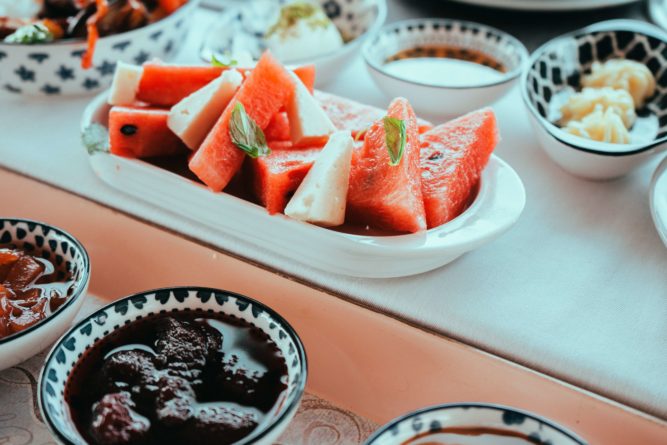 zomerse watermeloen salade