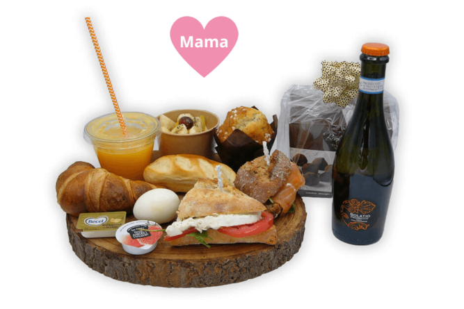 Luxe Moederdag ontbijt met bubbels + chocobox